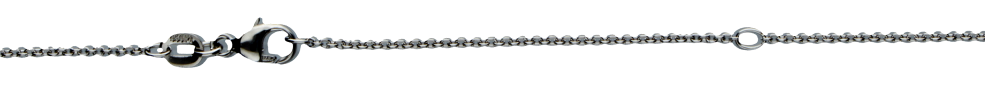 Collier mit Zwischenöse Anker rund 1.1mm
