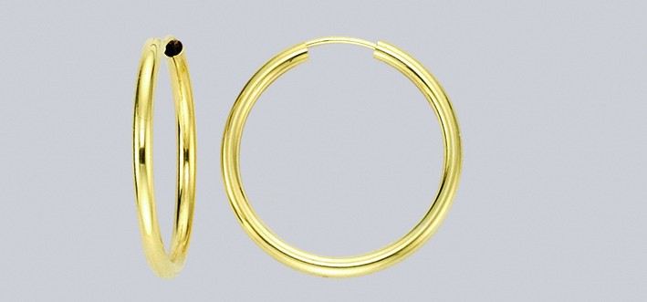 Earring ear hoops 2,5 mm