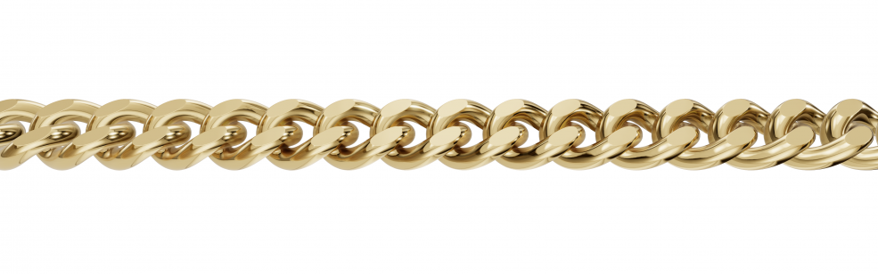 Collier mit Zwischenöse Panzer 1.7mm