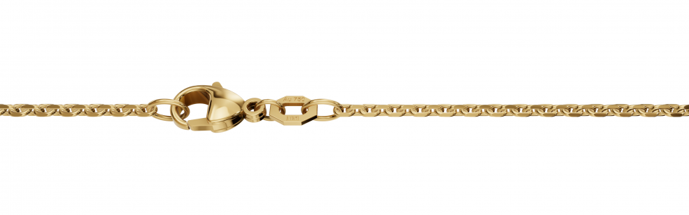 Necklace Anchor diamond cut 1.7mm