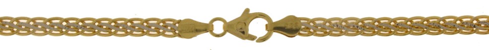 Collier Zopf hohl 3.8mm