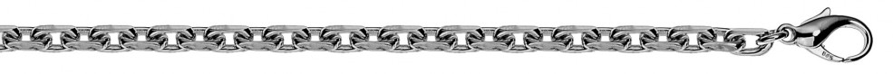Necklet Anchor diamond cut chain width 4.5mm
