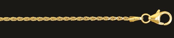 Necklace Rope chain solid 1.4mm
