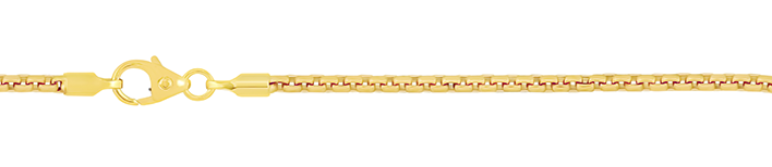 Bracelet Round box chain 2mm