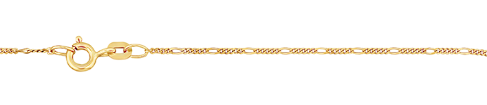 Necklace Figaro diamond cut 1.1mm