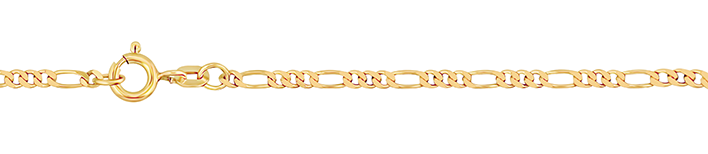 Necklace Figaro diamond cut 2.2mm
