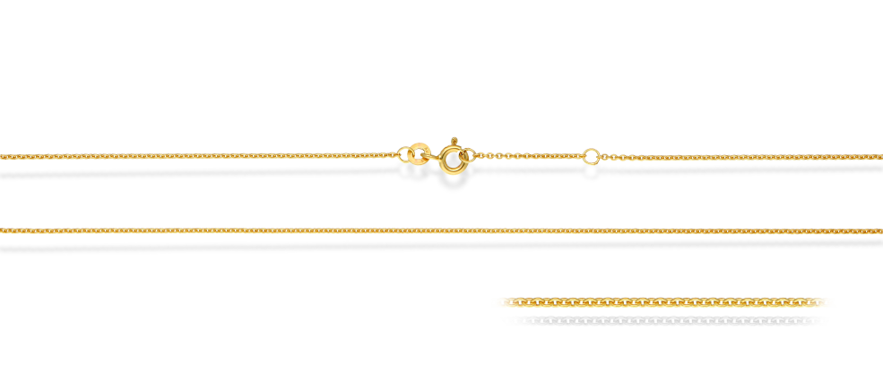 Collier mit Zwischenöse Anker flach 1.2mm