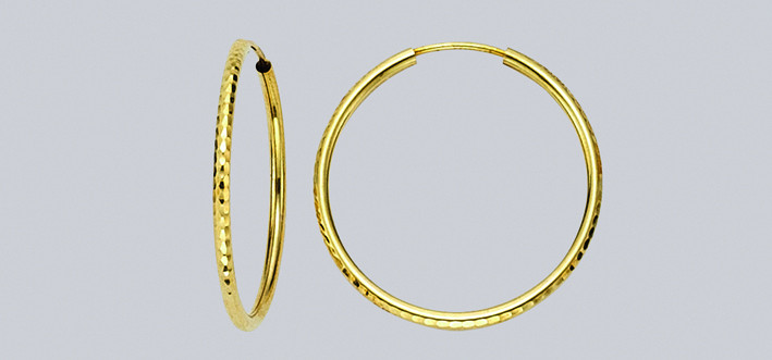 Earring ear hoops 2,0 mm
